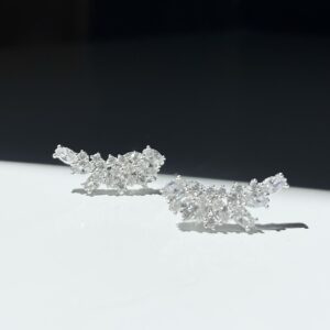 Brinco Ear Cuff Zircônias