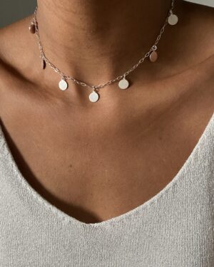 Chocker Medalhinhas Redondas