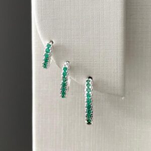 Argolinha Click Florzinha Verde