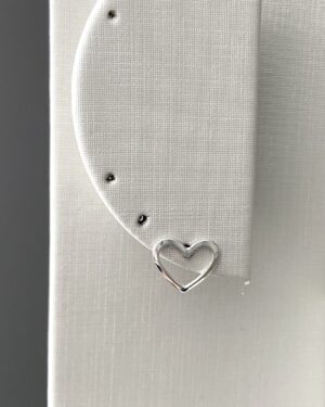 Brinco Coração Vazado P