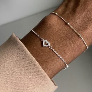Pulseira Corações Bianca