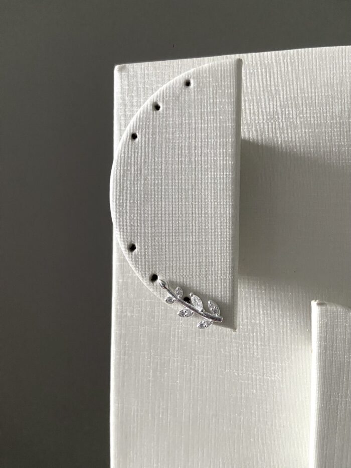 Brinco Ear Cuff Folha com Zircônia - Image 2