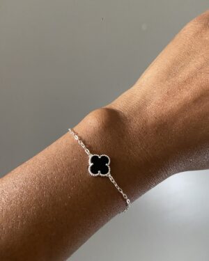 Pulseira Trevo Preta