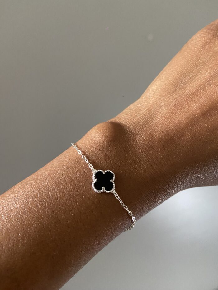 Pulseira Trevo Preta