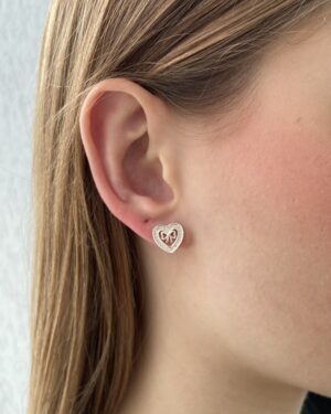 Brinco Coração Lacinho