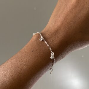 Pulseira Zirconias Penduradas Cristal - Imagem 3