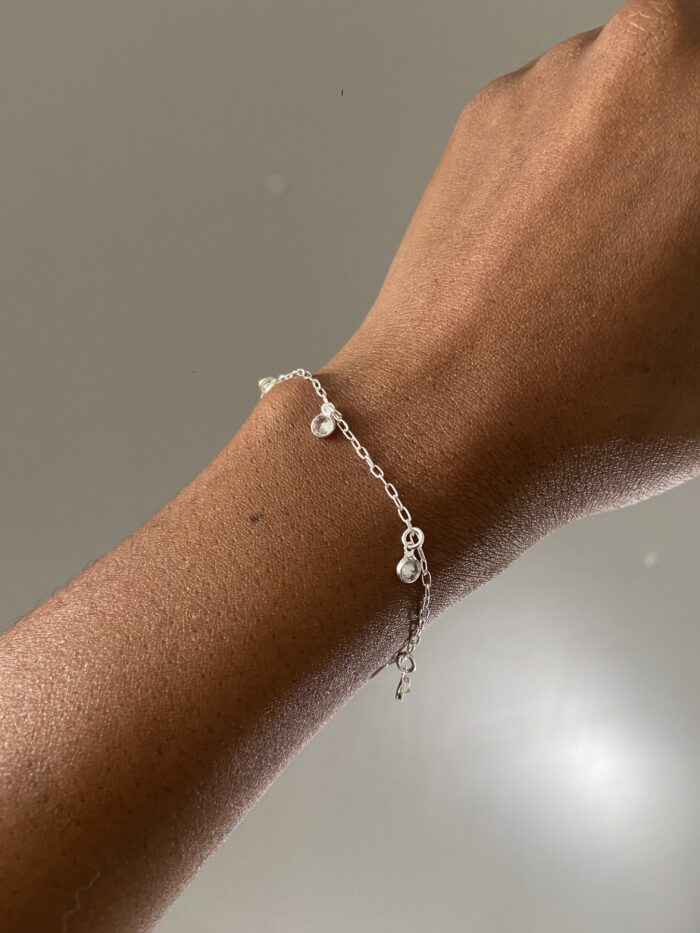 Pulseira Zirconias Penduradas Cristal - Image 3