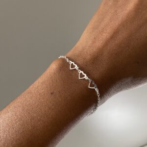 Pulseira 3 Corações