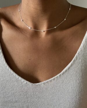 Colar Chocker Pontinhos de Luz