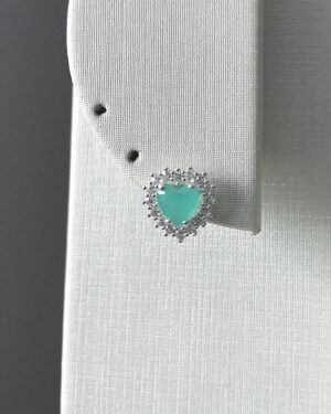 Brinco Princesa Coração Verde