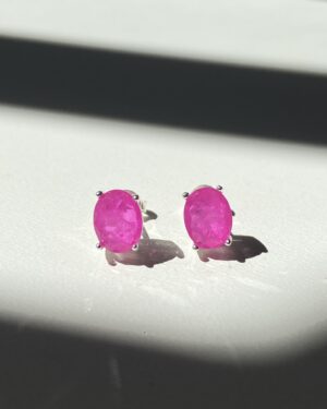 Brinco Oval Fusion Pink