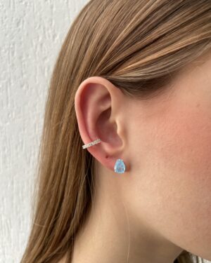 Brinco Gota Fusion Azul