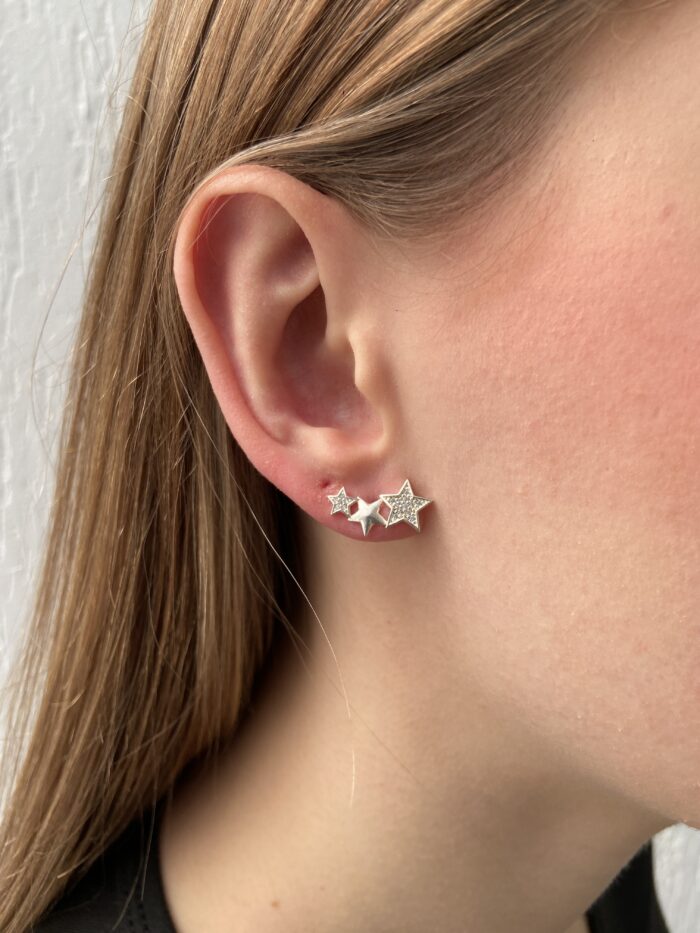 Brinco Ear Cuff 3 Estrelas - Imagem 3