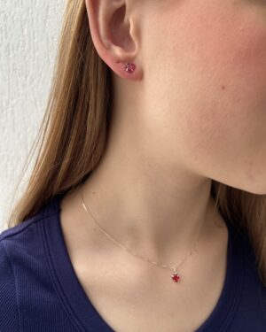 Conjunto Coração Vermelho