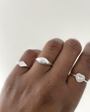 Anel Dedinho Losango