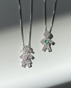 Colar Menino Coração Verde