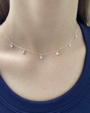 Colar Pontinhos de Luz Quadradinho