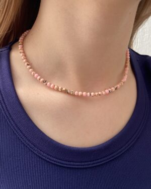 Colar Abalone Natural Rosa