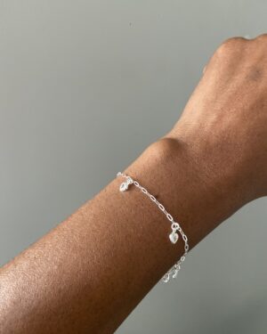 Pulseira Corações Cristal