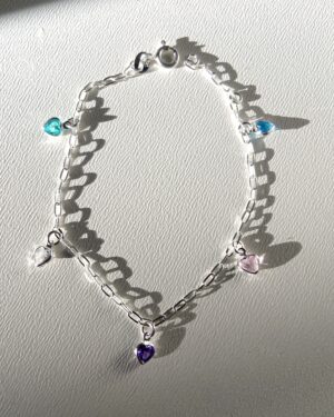 Pulseira Corações Coloridos