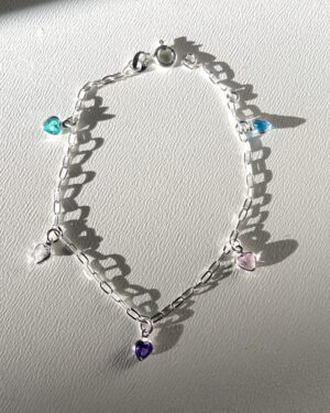 Pulseira Corações Coloridos