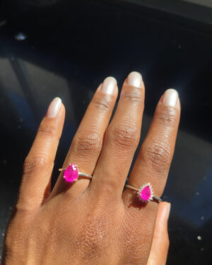 Anel Gota Crav Fusion Pink