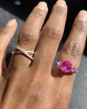 Anel Melissa Oval Pink