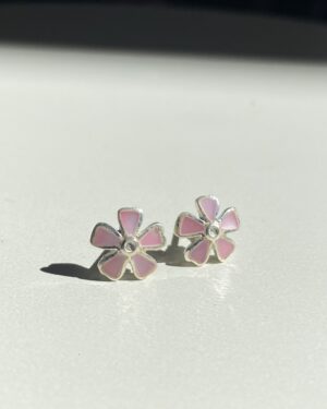 Brinco Flor Rosa