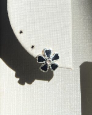 Brinco Flor Preto
