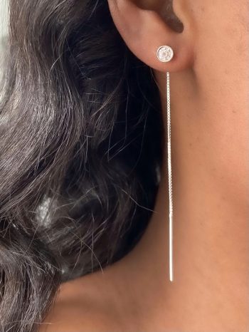 Brinco Fio Zircônia